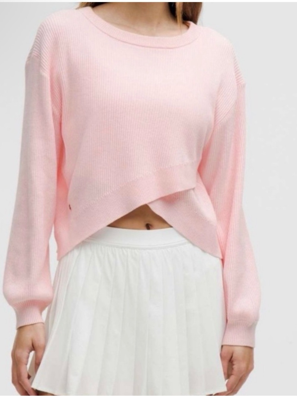 Lululemon Reversible Crossover Sweater Strawberry Milkshake XS